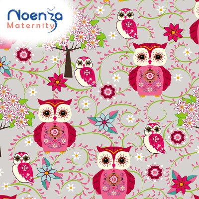 Housse Noenza Maternity Léa Chouettes 100% COTON OEKOTEX