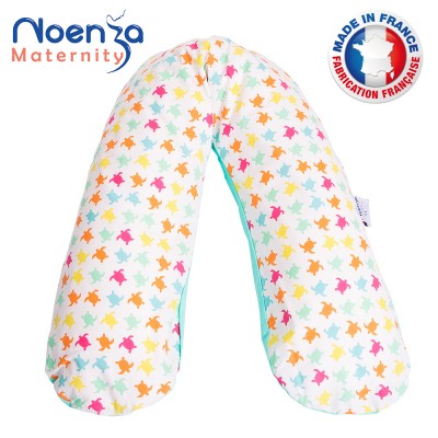 Coussin d'allaitement NOENZA + housse Noe 100% COTON OEKOTEX