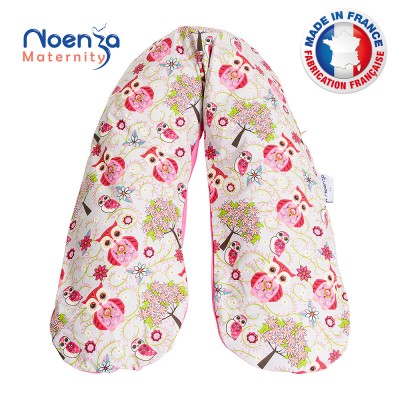 Coussin d'allaitement Noenza Maternity + Housse Léa Chouettes