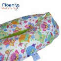 Coussin d'allaitement Noenza + Housse JOE Vert Anis hiboux multicolore 100% COTON OEKOTEX