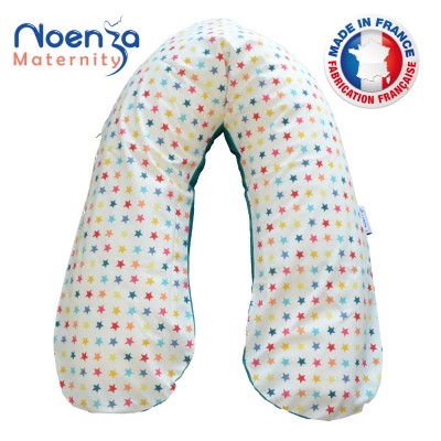 Coussin d'allaitement Noenza + Housse KYO 100% COTON OEKOTEX