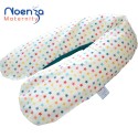 Coussin d'allaitement Noenza + Housse JOE Vert Anis hiboux multicolore 100% COTON OEKOTEX