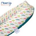 Coussin d'allaitement Noenza + Housse JOE Vert Anis hiboux multicolore 100% COTON OEKOTEX