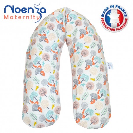 Coussin d'allaitement Noenza Maternity et Housse Léo Chouettes